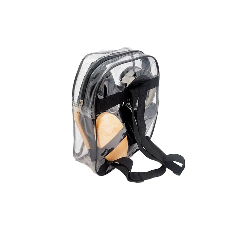 Manewise grooming kit backpack case, side view with straps hanging