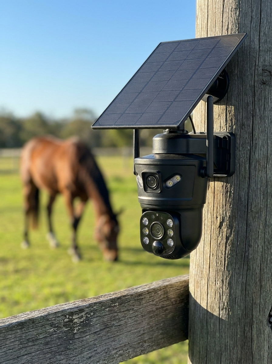 Manewise 4G Solar Paddock Camera - Live View Over Mobile Network