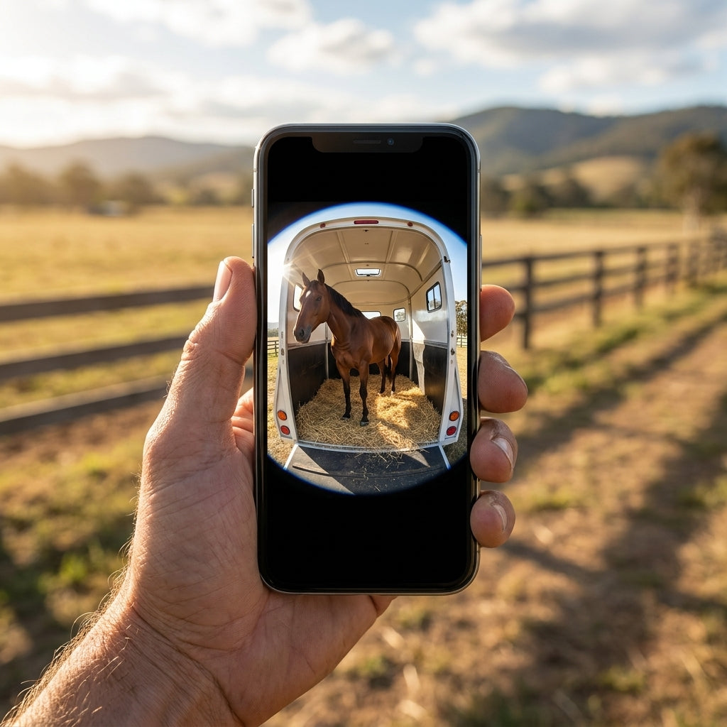 Manewise Solar Horse Float Camera - Solar-Charged, WiFi Night Vision